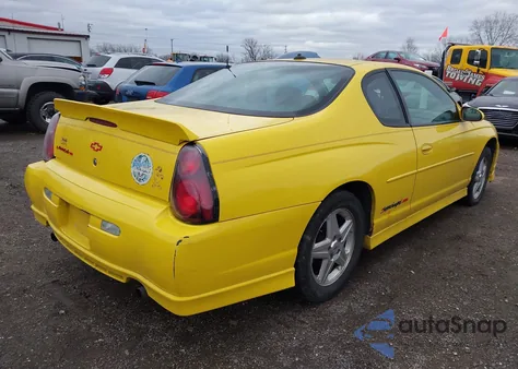 2004 Chevrolet Monte Carlo Supercharged Ss из США, поврежденный, VIN 2G1WZ151649175705